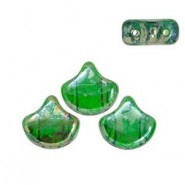 Ginko Leaf Bead Perlen 7.5x7.5mm Chrysolite Rembrandt